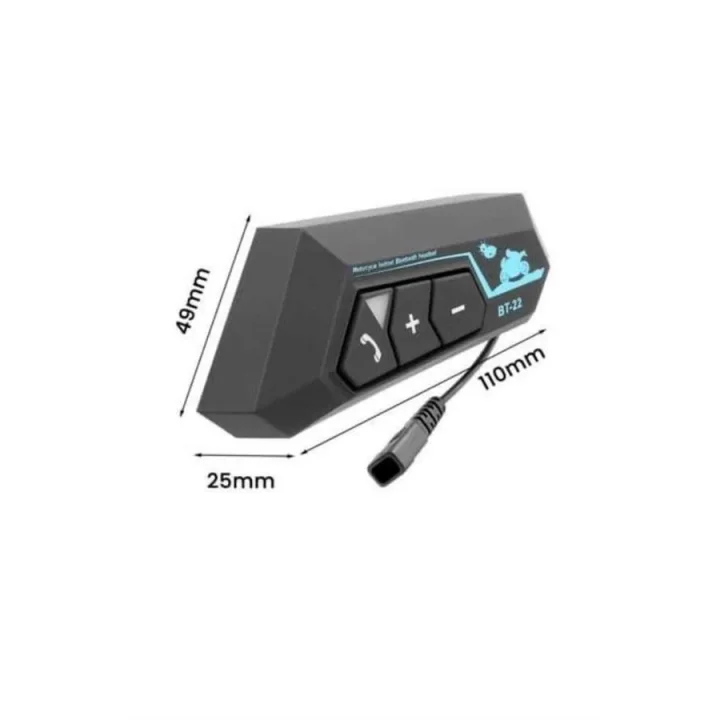 Mey İthalat® Intercom Bluetooth Kask Kulaklık Motosiklet Kulaklık 5.0 Bluetooth