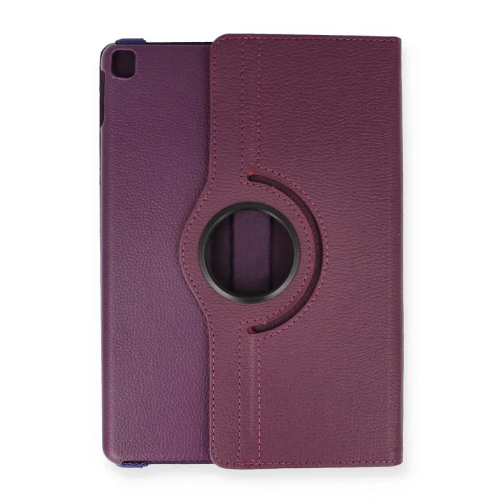 Mey İthalat®  iPad 10.2 (7.nesil) Kılıf 360 Tablet Deri Kılıf - Mürdüm