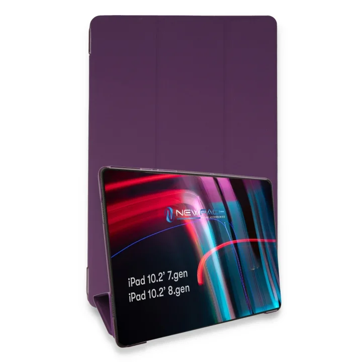 Mey İthalat®  iPad 10.2 (7.nesil) Kılıf Tablet Smart Kılıf - Mor