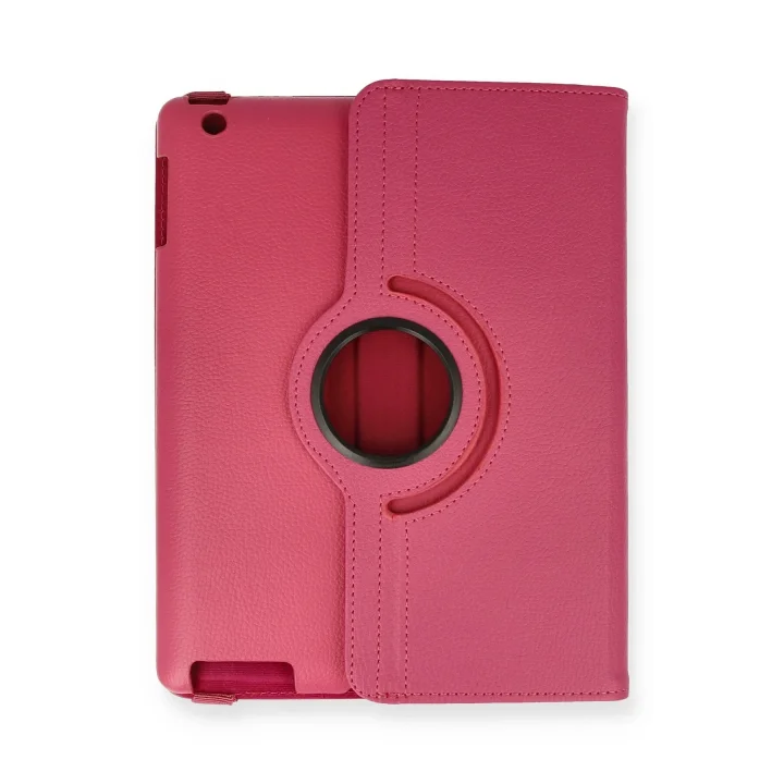 Mey İthalat®  iPad 4 9.7 Kılıf 360 Tablet Deri Kılıf - Pembe