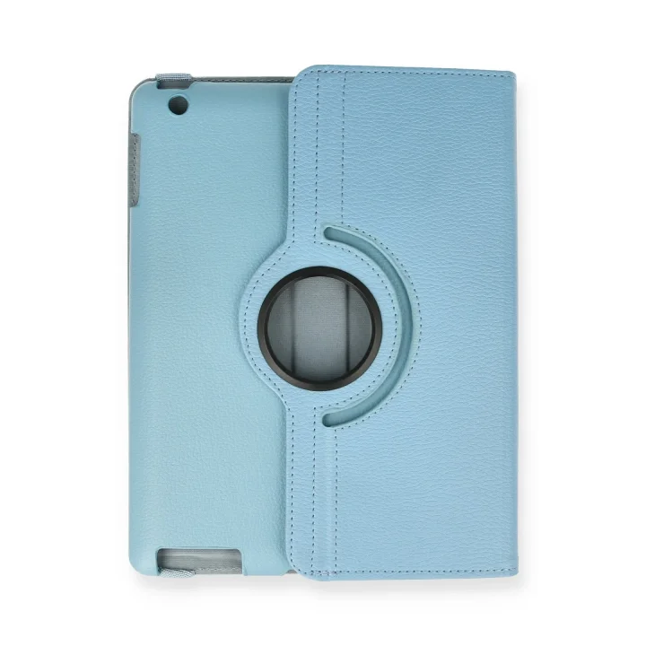 Mey İthalat®  iPad 4 9.7 Kılıf 360 Tablet Deri Kılıf - Turkuaz