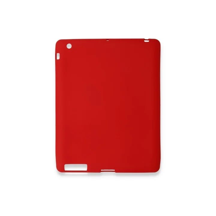 Mey İthalat®  iPad 4 9.7 Kılıf Evo Tablet Silikon - Kırmızı