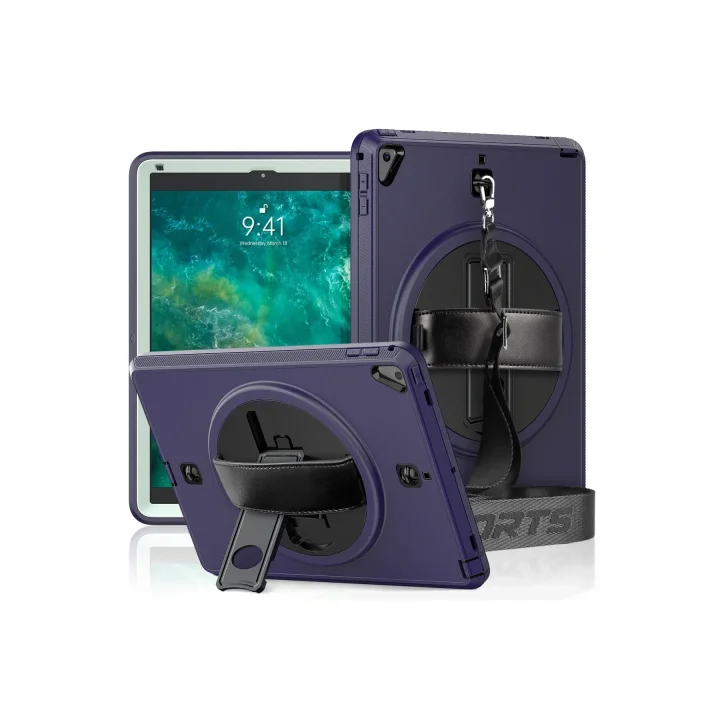 Mey İthalat®  iPad 5 Air 9.7 Kılıf Strap-C Otterbox Tablet Kapak - Lacivert