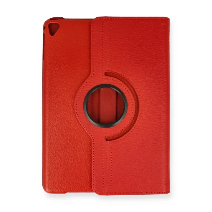 Mey İthalat®  iPad 9.7 (2018) Kılıf 360 Tablet Deri Kılıf - Kırmızı