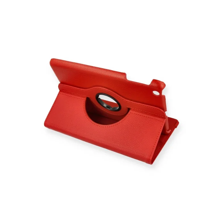 Mey İthalat®  iPad Mini 1 Kılıf 360 Tablet Deri Kılıf - Kırmızı