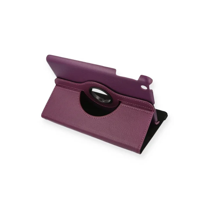 Mey İthalat®  iPad Mini 1 Kılıf 360 Tablet Deri Kılıf - Mürdüm