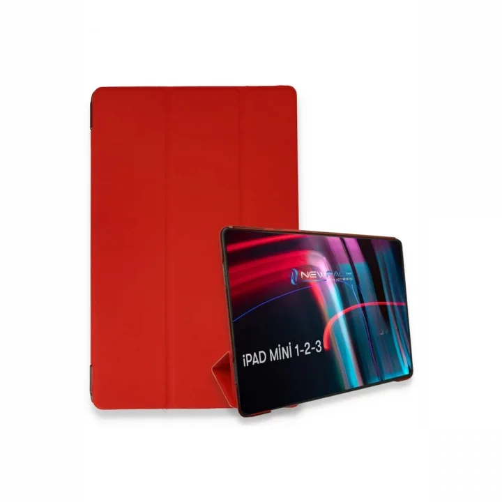 Mey İthalat®  iPad Mini 3 Kılıf Tablet Smart Kılıf - Kırmızı
