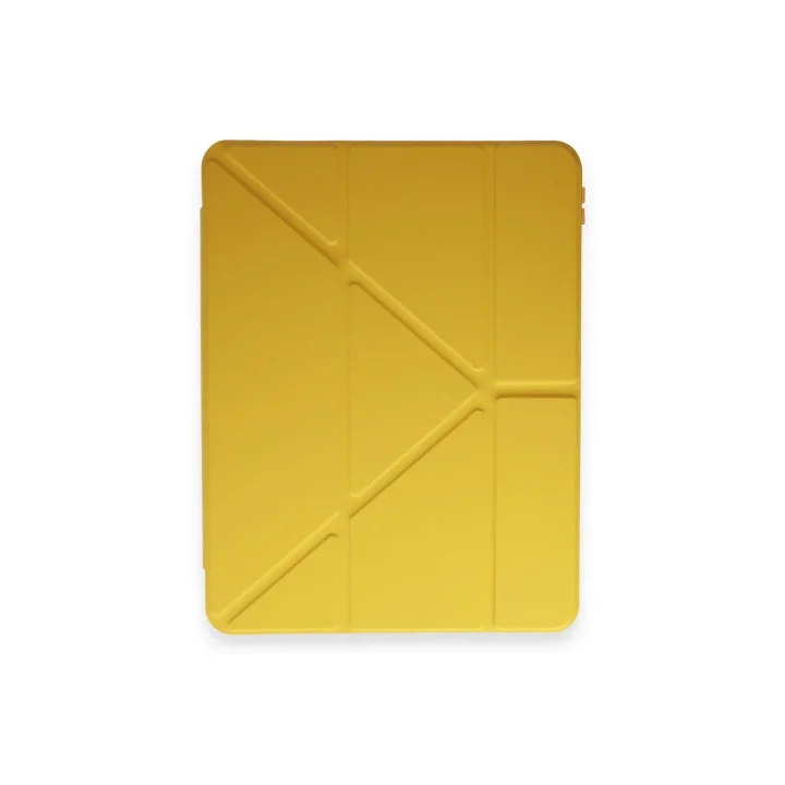 Mey İthalat®  iPad Pro 11 (2018) Kılıf Kalemlikli Mars Tablet Kılıfı - Açık Sarı