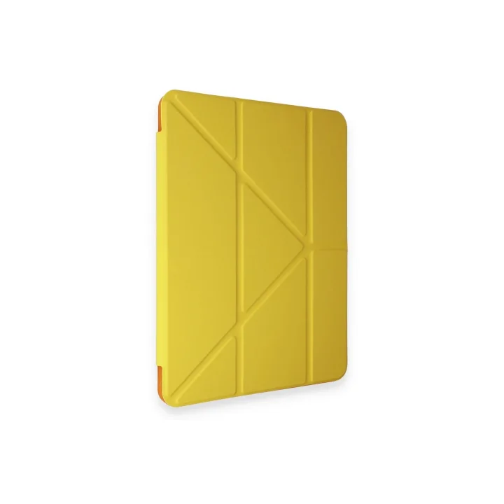 Mey İthalat®  iPad Pro 11 (2018) Kılıf Kalemlikli Mars Tablet Kılıfı - Açık Sarı