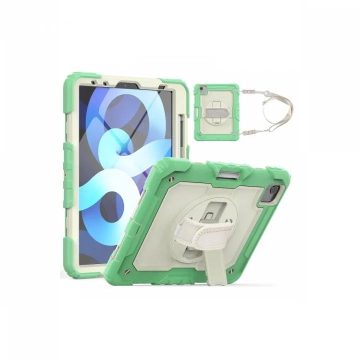 Mey İthalat®  iPad Pro 11 (2020) Kılıf Strap New Tablet Kapak - Yeşil