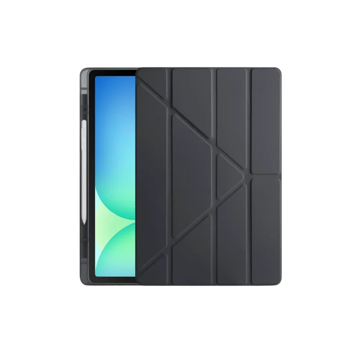 Mey İthalat®  iPad Pro 11 (2024) Kılıf Kalemlikli Hugo Tablet Kılıfı - Siyah