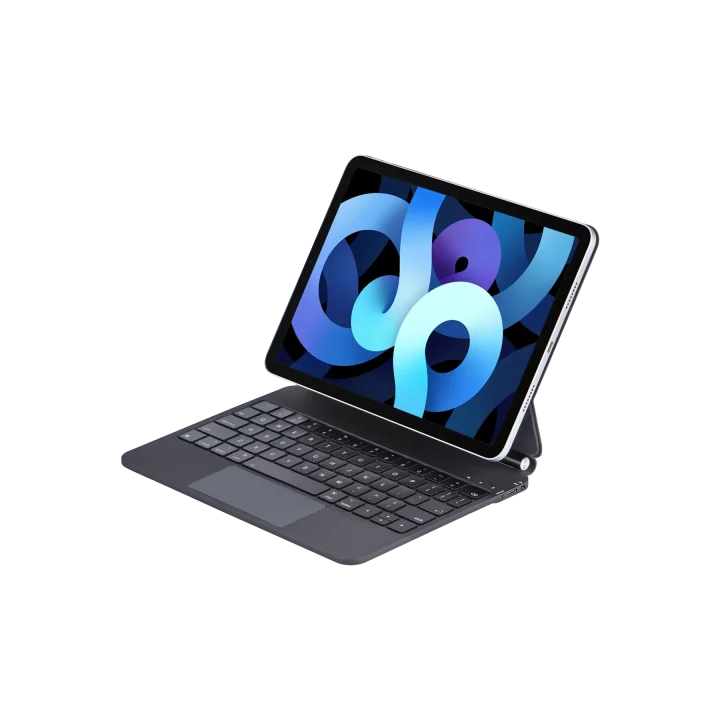 Mey İthalat®   iPad Pro 11 (2024) Kılıf X7P Magic Manyetik Klavyeli Tablet Kılıfı - Siyah