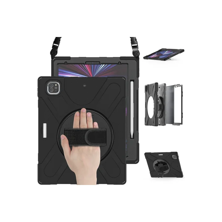 Mey İthalat®  iPad Pro 12.9 (2020) Kılıf Amazing Tablet Kapak - Siyah