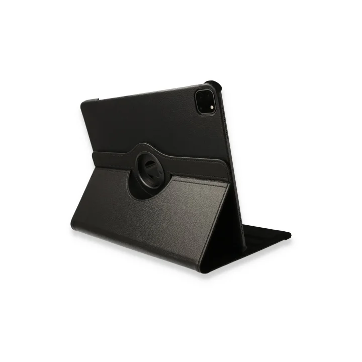 Mey İthalat®   iPad Pro 12.9 (2021) Kılıf 360 Tablet Deri Kılıf - Siyah