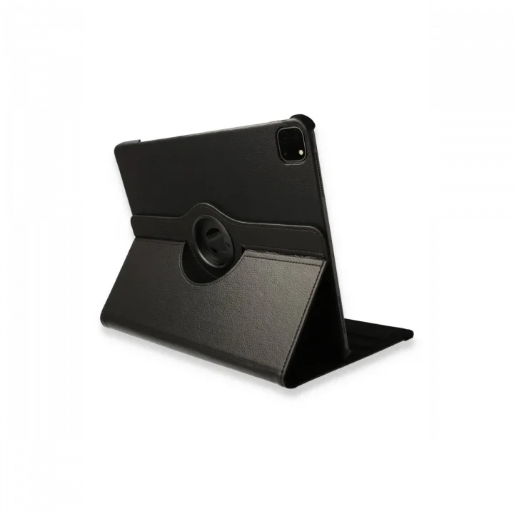 Mey İthalat®   iPad Pro 12.9 (2021) Kılıf 360 Tablet Deri Kılıf - Siyah