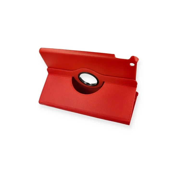 Mey İthalat®  iPad Pro 13 (2024) Kılıf 360 Tablet Deri Kılıf - Kırmızı