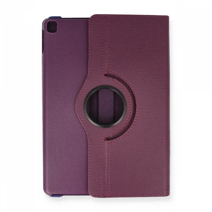 Mey İthalat®  iPad Pro 13 (2024) Kılıf 360 Tablet Deri Kılıf - Mürdüm