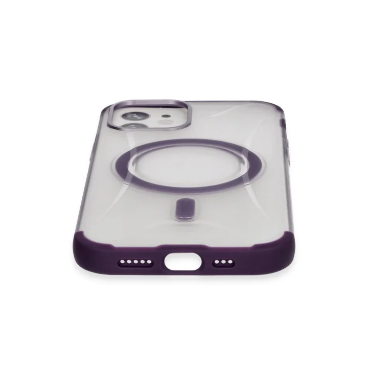 Mey İthalat®  iPhone 11 Hilton Magsafe Kapak - Derin Mor