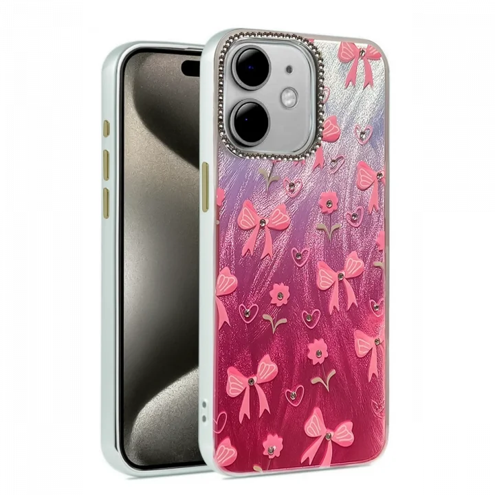 Mey İthalat®  iPhone 11 Kılıf Blade Aynalı Desenli Kapak - Desen 3