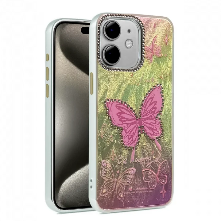 Mey İthalat®  iPhone 11 Kılıf Blade Aynalı Desenli Kapak - Desen 5