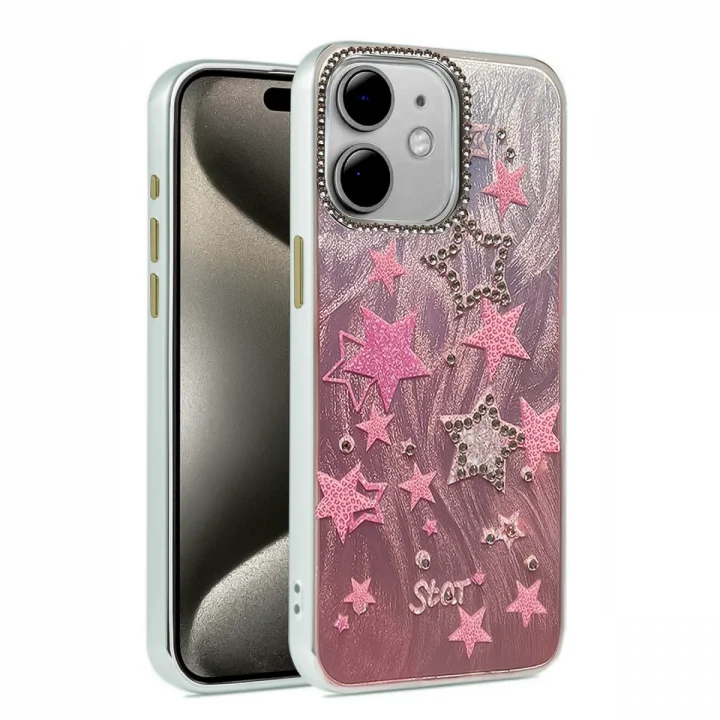 Mey İthalat®  iPhone 11 Kılıf Blade Aynalı Desenli Kapak - Desen 7