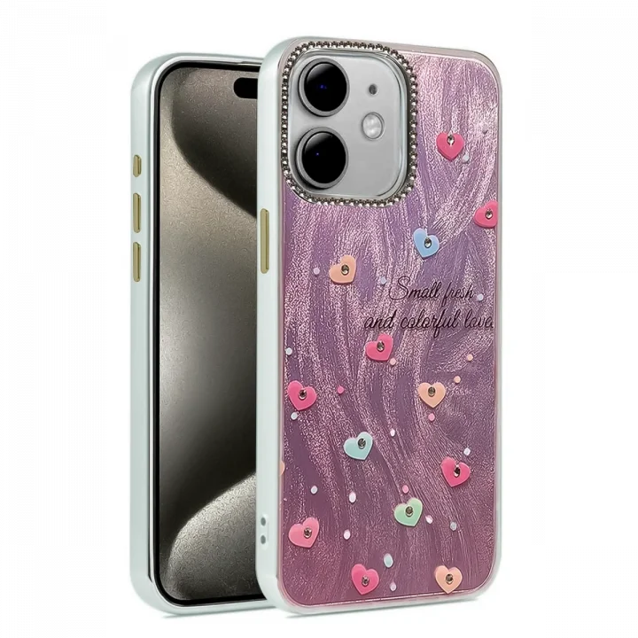 Mey İthalat®  iPhone 11 Kılıf Blade Aynalı Desenli Kapak - Desen 8