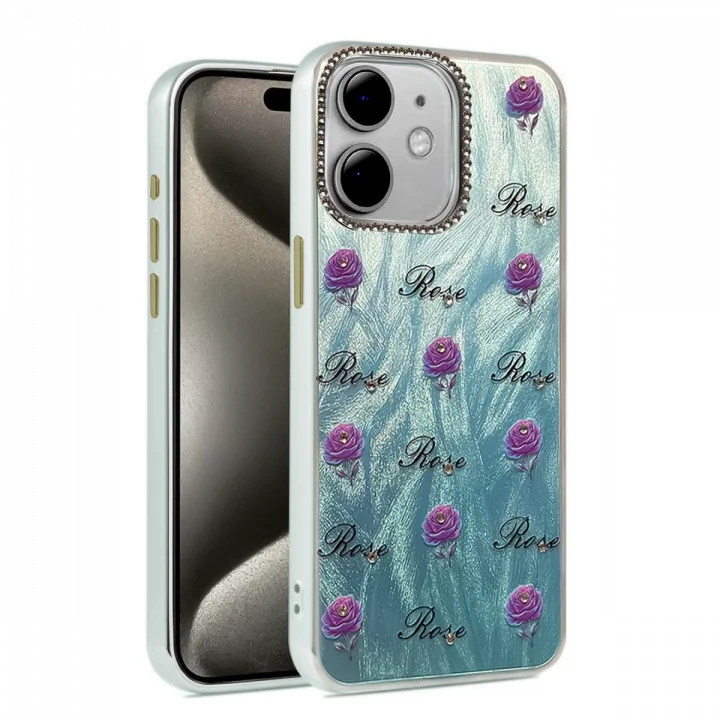 Mey İthalat®  iPhone 11 Kılıf Blade Aynalı Desenli Kapak - Desen 9