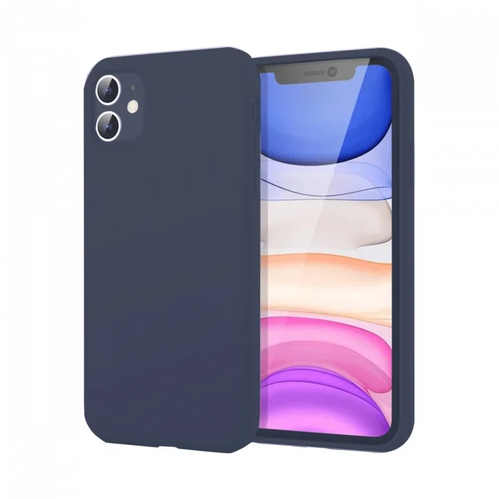 Mey İthalat®   iPhone 11 Kılıf First Silikon - Lacivert