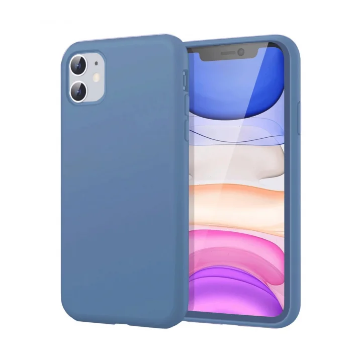 Mey İthalat®   iPhone 11 Kılıf First Silikon - Mavi
