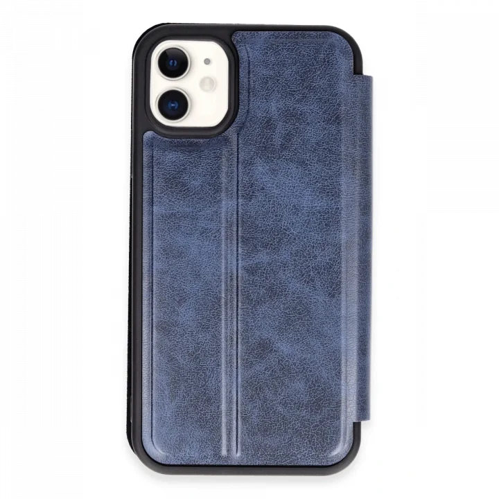 Mey İthalat®   iPhone 11 Kılıf Flip Cover - Lacivert