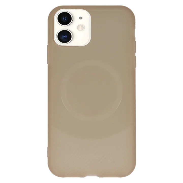 Mey İthalat®  iPhone 11 Kılıf Maya Karbon Kapak - Kahverengi