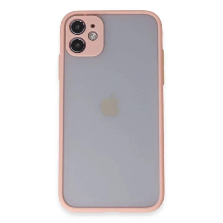 Mey İthalat®   iPhone 11 Kılıf Montreal Silikon Kapak - Pembe