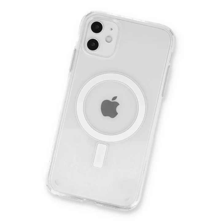 Mey İthalat®   iPhone 11 Kılıf Pc Real Magsafe Kapak - Şeffaf