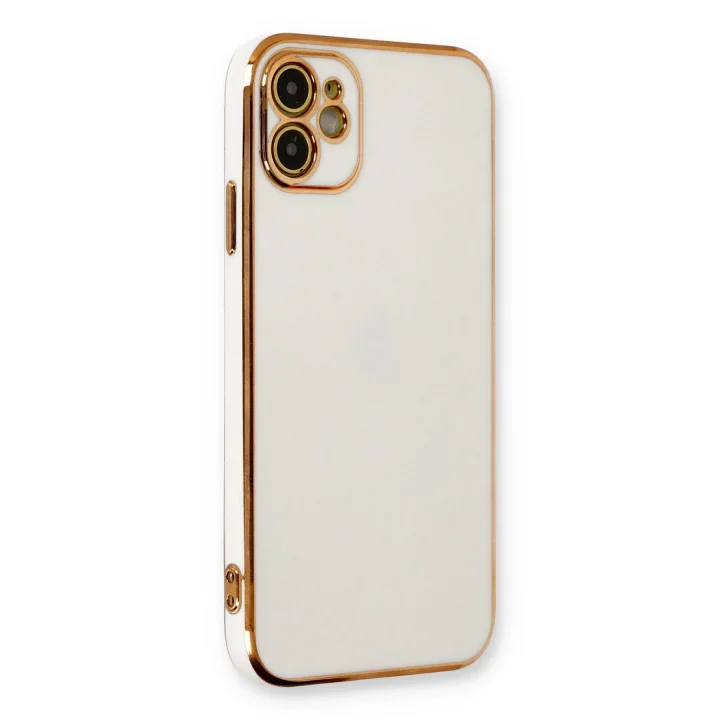 Mey İthalat®   iPhone 11 Kılıf Volet Silikon - Beyaz