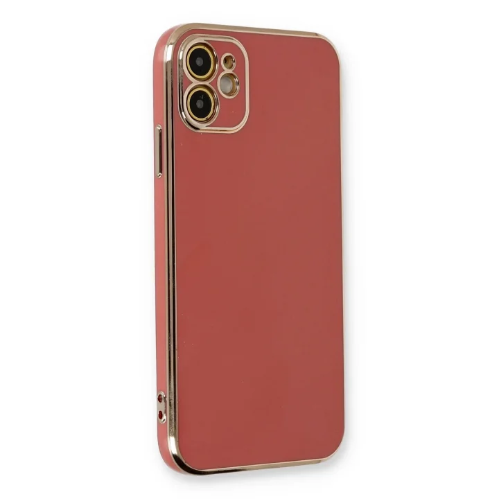 Mey İthalat®   iPhone 11 Kılıf Volet Silikon - Kırmızı