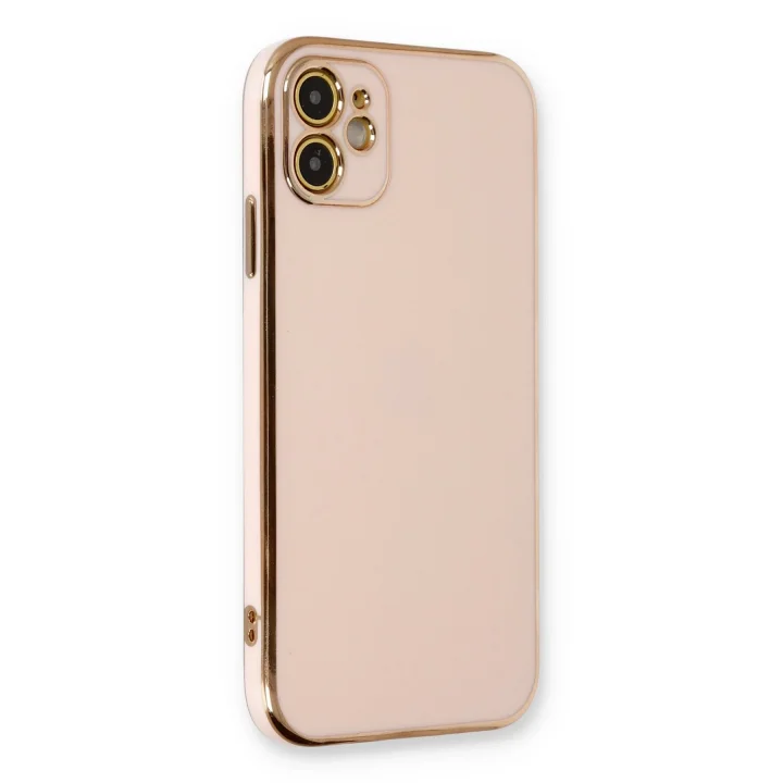 Mey İthalat®   iPhone 11 Kılıf Volet Silikon - Pembe