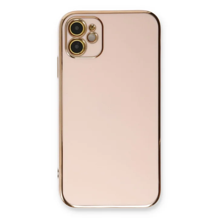 Mey İthalat®   iPhone 11 Kılıf Volet Silikon - Pembe