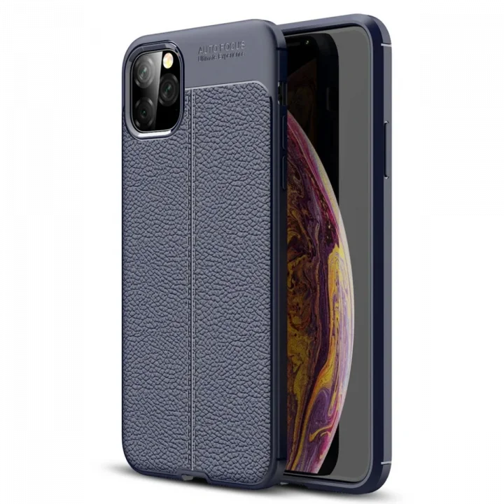 Mey İthalat®   iPhone 11 Pro Kılıf Auto Focus Kapak - Lacivert