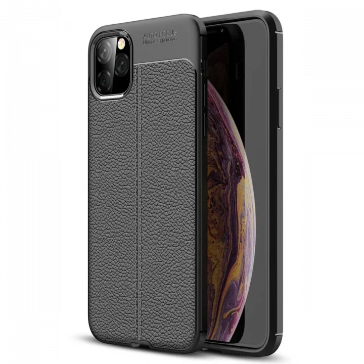 Mey İthalat®  iPhone 11 Pro Kılıf Auto Focus Kapak - Siyah