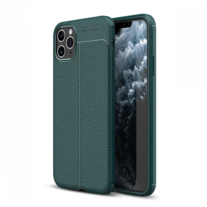 Mey İthalat®   iPhone 11 Pro Kılıf Auto Focus Kapak - Yeşil