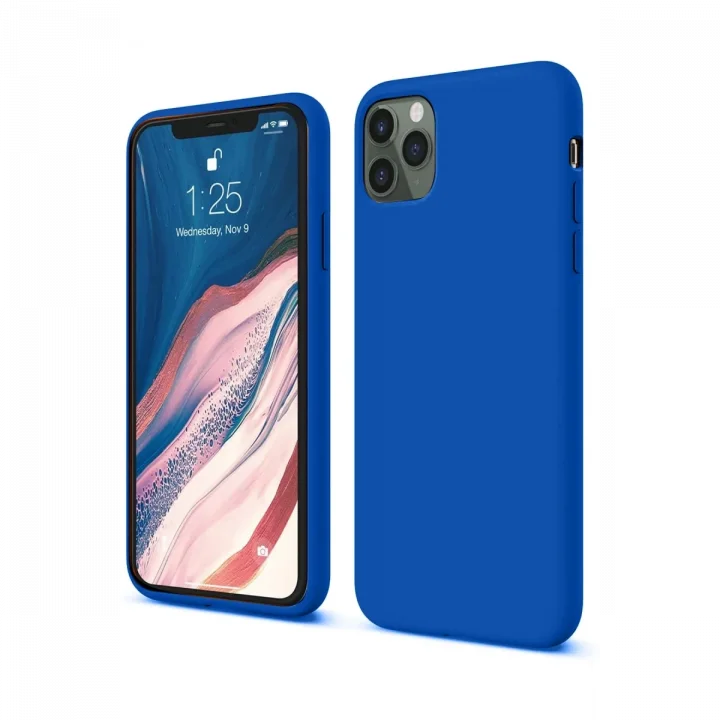 Mey İthalat®  iPhone 11 Pro Kılıf First Silikon - Mavi