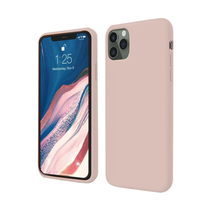 Mey İthalat®   iPhone 11 Pro Kılıf First Silikon - Rose Gold