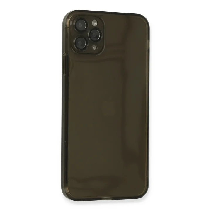 Mey İthalat®   iPhone 11 Pro Kılıf Fly Lens Silikon - Siyah