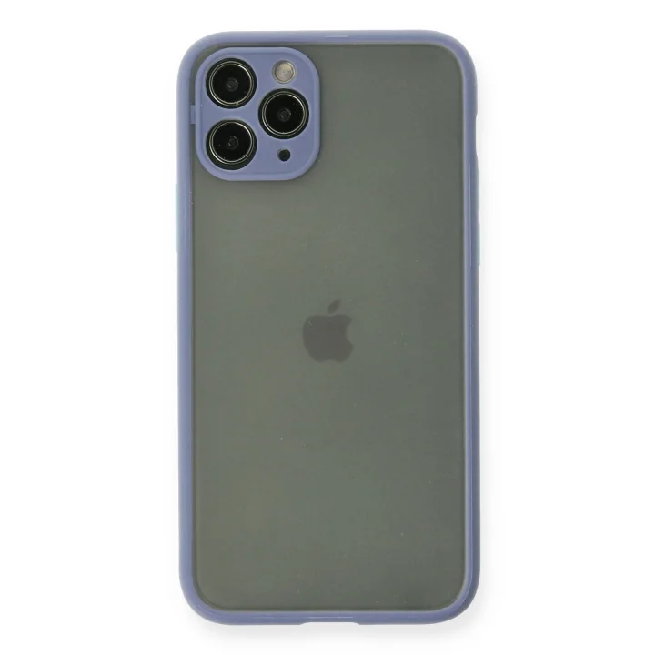 Mey İthalat®   iPhone 11 Pro Kılıf Montreal Silikon Kapak - Gri