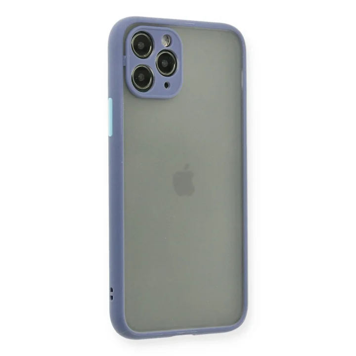 Mey İthalat®   iPhone 11 Pro Kılıf Montreal Silikon Kapak - Gri