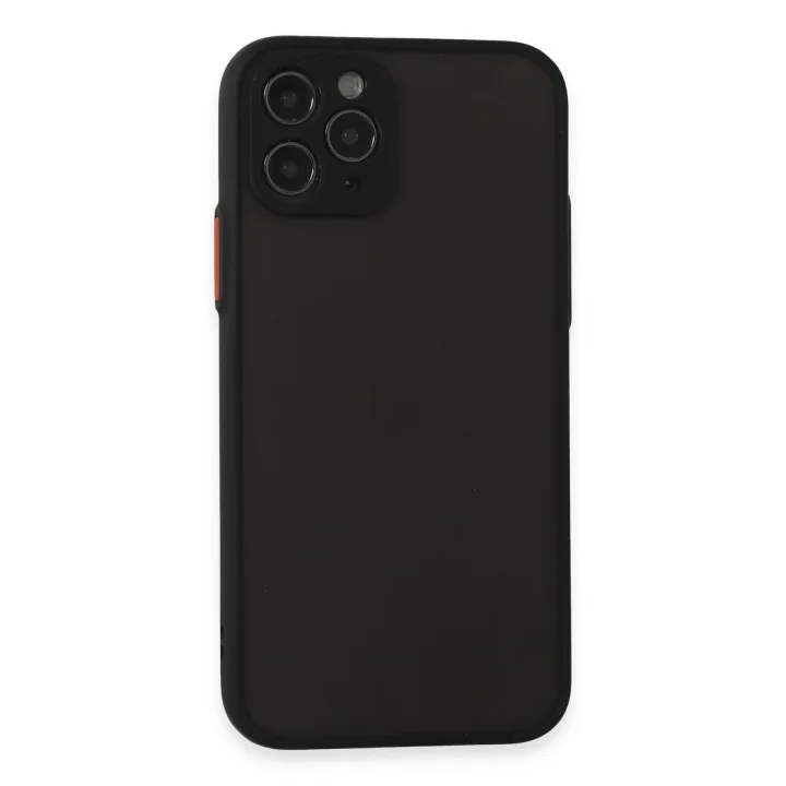 Mey İthalat®   iPhone 11 Pro Kılıf Montreal Silikon Kapak - Siyah