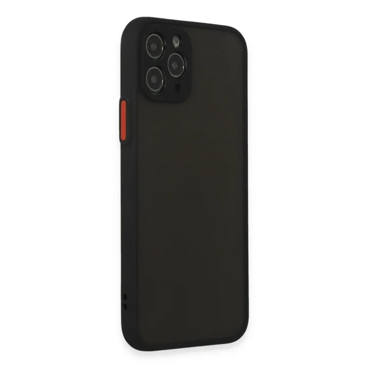 Mey İthalat®   iPhone 11 Pro Kılıf Montreal Silikon Kapak - Siyah