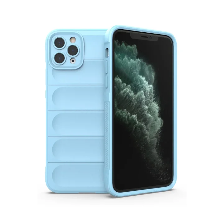 Mey İthalat®  iPhone 11 Pro Kılıf Optimum Silikon - Sky Blue