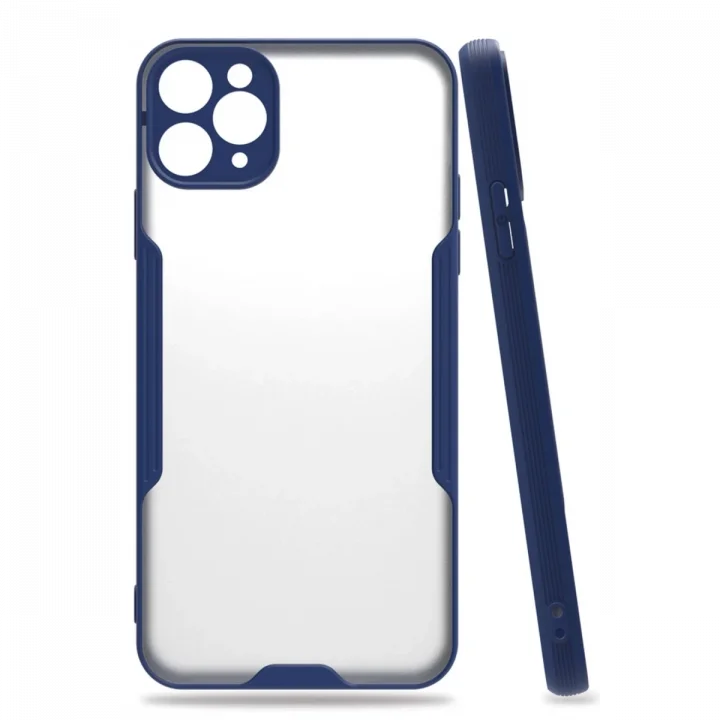 Mey İthalat®   iPhone 11 Pro Kılıf Platin Silikon - Lacivert