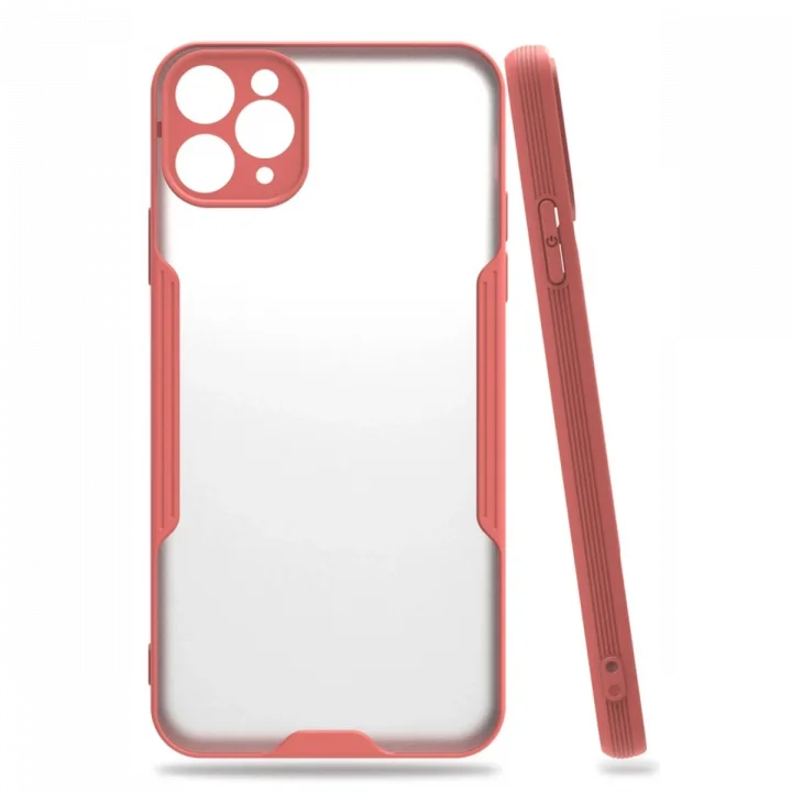 Mey İthalat®   iPhone 11 Pro Kılıf Platin Silikon - Pembe